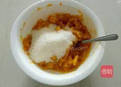 Black sesame pumpkin cake (oven version) recipe 5