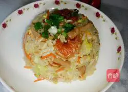 Cabbage fried rice, illustration of how to make it 4
