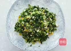 Illustration of how to make spinach and egg dumplings 10