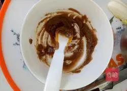 Illustration of how to make sesame sauce noodles for baby food supplement 4