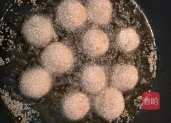 Illustration of how to make fried sesame dumplings 15