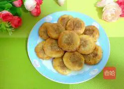 Sesame and meat floss cakes (electric pancake version) illustration 10