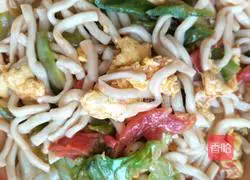 Illustration of how to make fried noodles with eggs 8