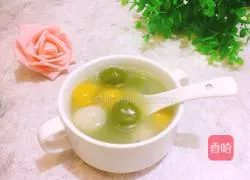 Illustration of how to make colorful glutinous rice balls 16