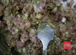 Illustration of how to make beef and cabbage dumplings 8