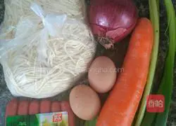 Illustration of how to make homemade fried noodles 1