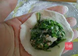 Illustration of how to make fennel and pork dumplings 12