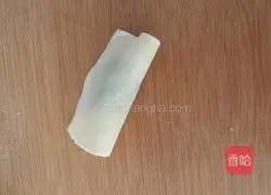 Illustration of how to make shepherd's purse wontons 9