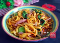 Illustration of how to make fried noodles 10