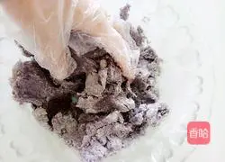 Illustration of how to make sweet potato and black rice cakes 6