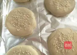 Plumb vegetables and meat floss sesame cakes Illustration of how to do it 18