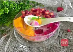 Illustration of how to make fruit glutinous rice balls 8