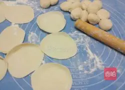 Illustration of making dumplings stuffed with shepherd's purse 10