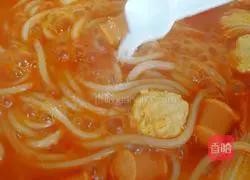 Illustration of home-cooked rice noodles 7