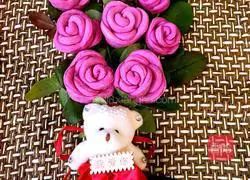 Illustration of how to make rose steamed buns 14