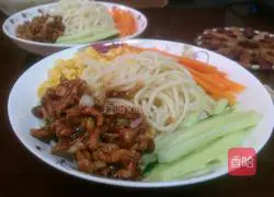 Illustration of how to make noodles with fried sauce 6