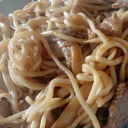 Noodles with soy sauce