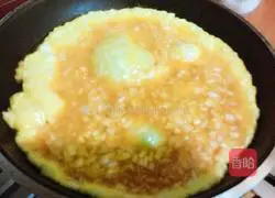 Illustration of how to make green onion omelette (omelette) 4