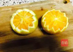 Illustration of how to make orange salmon fried rice 1