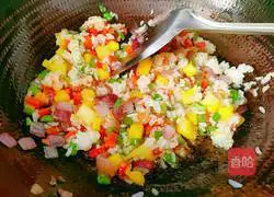 Pineapple colorful fried rice recipe 17