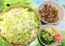 Illustration of how to make roasted duck, cabbage and fried rice 4