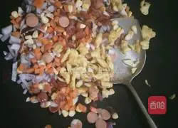 Colorful Fried Rice Recipe Illustration 5