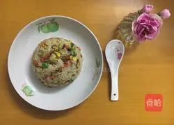 Rainbow Fried Rice Recipe Illustration 8