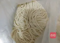 Illustration of how to make vegetarian fried noodles 1