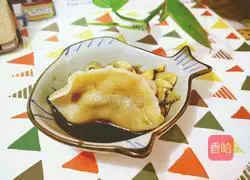 Illustration of how to make dumplings stuffed with squid and three delicacies 21