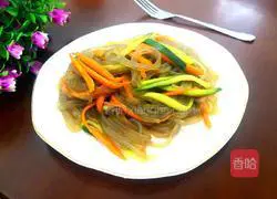 Illustration of how to make cold vermicelli 14