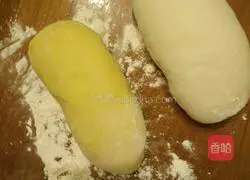 Illustration of how to make two-color steamed buns 9