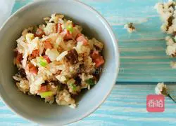 Illustration of how to make fried rice with mushroom sauce 8