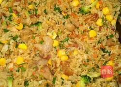 Colorful fried rice Illustration of how to do it 8