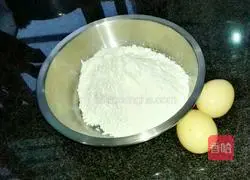 Illustration of how to make egg and chive pancakes 1