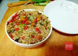 Illustration of how to make fried rice with soy sauce 9