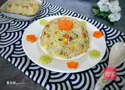 Illustration of how to make original egg fried rice 11