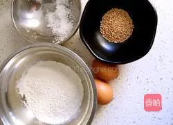 Illustration of how to make cake and sesame cookies 1