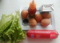 Illustration of how to make golden egg cake 1