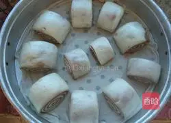 Illustration of how to make cocoa two-color steamed buns 22