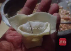 Illustration of how to make seafood wontons 6