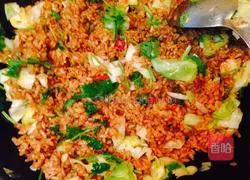 Soy Sauce Illustration of how to make fried rice 3