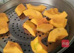 Illustration of how to make chive pumpkin cake 2