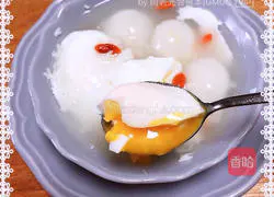Illustration of how to make glutinous rice balls with sugar heart and eggs 8