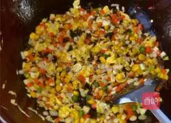 Colored Egg Fried Rice Recipe Illustration 5