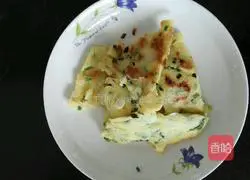 Illustration of how to make crispy scallion pancakes 4