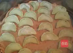 Illustration of making dumplings with vegetarian and Sanxian fillings 18