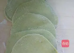 Illustration of how to make spinach rosette steamed buns 8