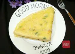 Illustration of how to make fried green onion cake 9