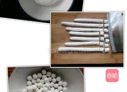 Illustration of how to make sweet-scented osmanthus and pumpkin dumplings 2