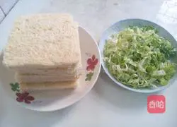 Illustration of how to make ham and cheese sandwich 2